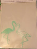 FLAMINGO LOVE - EMBOSSiNG FOLDeR by PARKLANE - New !  A2  Tropical Summer Fun for Cards !