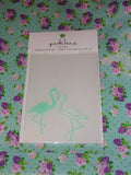 FLAMINGO LOVE - EMBOSSiNG FOLDeR by PARKLANE - New !  A2  Tropical Summer Fun for Cards !