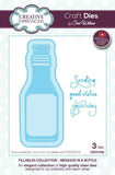 CREATIVE EXPRESSIONS BOTTLE-SHAPeD TREAT CUPs. for Message in a Bottle" cards  and Beach Scenes and More !!  Scene-a-Rama