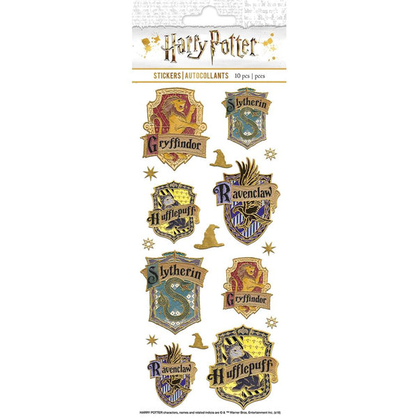 HARRY POTTER FAUX ENAMel STICKERs - New !! - 17 in Pack - Larger Size -  by Paper House for Journals and Cards ! Enamel Button look