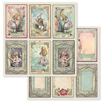 ALICE in WONDERLAND 8x8 Paper Pad  by STAMPERIA = Classic  Collection -
