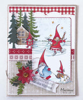 HETTY's WINTER GNOMEs  STAMPs Set by MARIANNE  - Rare !!  Imported -#HT1639