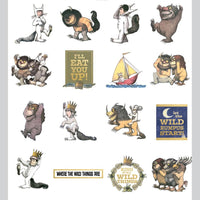 WHERE the WILD THINGs Are - DIE CUTs STICKERs  - 36 Pkg. ADHESiVE - - by Paperhouse Productions -