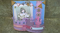 Sale !! GARDEN TEA PARTY Die Set by XCUTs - Makes TUNNeL CARDs and Shadow Box Cards !  XCut Express, Cuttlebug,  Big Shot, Etc