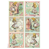ALICE RICE PAPeR A4 SHEETs for CARDs and other Crafts from STAMPERIA
