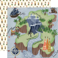 LOST in NEVERLAND 12x12 COLLECTiON Package by Echo Park - PETER PaN CARDSToCK & Stickers - 12 Piece Set