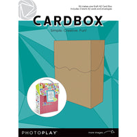 PHOTO PLAY CARDBOX Do It Yourself KiT - New !!  Make your own Card Boxes and Embellish !! CHooSE from 3 COLORs !
