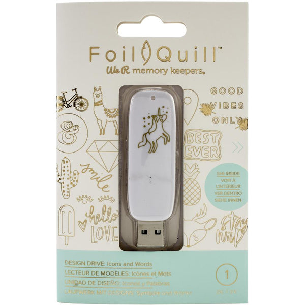 Sale !! " ICONS and WORDs "  for QUILL PENs - USB Software to  Use in Electronic Cricut Machines or other brands