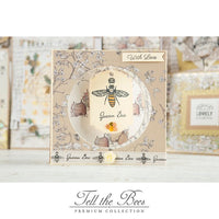 TELL the BEES - GOLD METAL BEE CHARMS   by CRAFT CONSORTiUM -Imported !