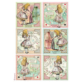 ALICE RICE PAPeR A4 SHEETs for CARDs and other Crafts from STAMPERIA