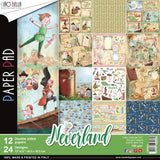 NEVERLAND 6x6 by CIAO BELLA - Italian Import - Peter Pan CARDSToCK Set - Rare Item and Retired   !! New !!