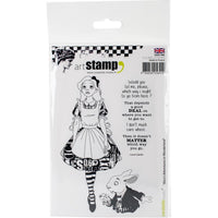 ALICE in WONDERLAND STAMPs -Set by Carabelle Studios -  In Stock Now !