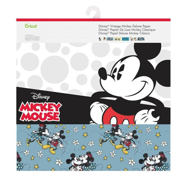 DISNEY ViNTAGE MICKEY MOUSE - SCRAPBooK PaPER 12x12  - Use for Papercrafts , Cards, Albums
