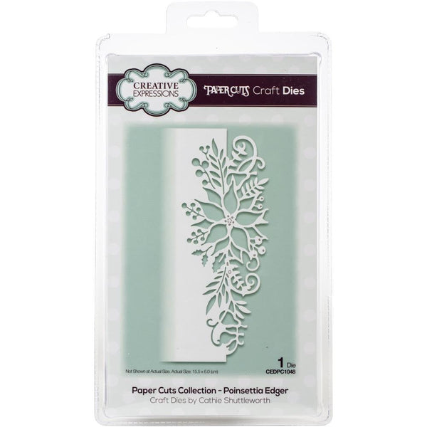 POINSETTIA  EDGER CUTTiNG  DIEs by Creative Expressions  -  CHRISTMaS Cards and Gifts