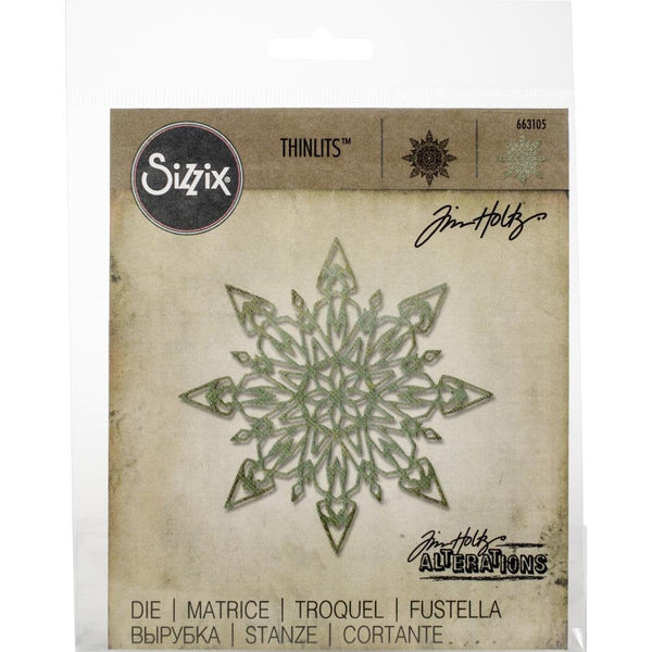 FLURRY #1 by TIM HOLTZ - SNOWFLAKEs  - Detailed Die  CHRISTMaS - New !! Large Single Snowflake