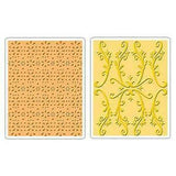 SiZZIX - COUNTRY COTTAGE SET - Lovely Embossing Folder Set  - A2 size- NeW NeW  657113