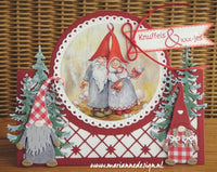 TOMTE GNOMES CREATABLEs  DIEs  set  by MARIANNE DESiGNs  10 Pcs.   - Rare !!  Imported from Netherlands