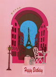 PARIS STREET SCENE Shadow Box Cards - Eiffel Tower  Die Set by XCut for XCut Express, Cuttlebug,  Big Shot, Etc -