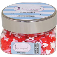 TINY CLAY HEARTs in a Jar !  Dress My Craft Embellishments -   VALENTINES !! Fun to make Shaker cards !