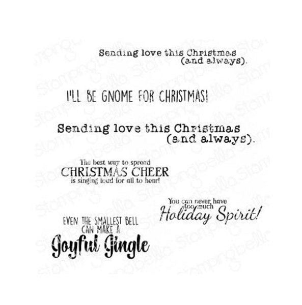 GNOMES CHRISTMAS SENTIMENTs !!   -   by STAMPiNG BeLLA - New !!  EB896