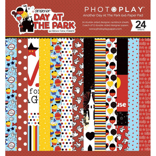 ANOTHER DAY at the PARK -  Paper pad  - New !!   6x6" with DiSNEY Theme ! by PhotoPlay