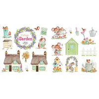 CRAFT CONSoRTIUM ~ COTTAGE GARDEN  DECOUPaGE & TOPPERs Set -   Imported ! - All New !!