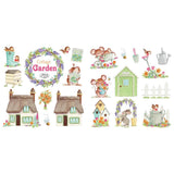 CRAFT CONSoRTIUM ~ COTTAGE GARDEN  DECOUPaGE & TOPPERs Set -   Imported ! - All New !!