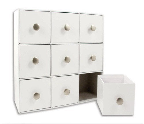DESIGN- It DRAWERs by KAREN FOSTER - Box with 9 Drawers and Drawer Pulls -   Brand New !!