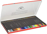 FANTASIA PREMIUM ARTIST 36 Colored Pencils  in a Storage Tin !!   New !!  Pre-Sharpened Pencils -  ULTiMATE QUALiTY !