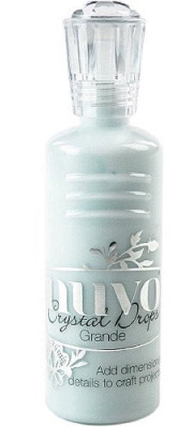 NUVO CRYSTaL DROPs - GRANDe' - DUCK EGG Blue 60 ml. bottle -  2 ounces