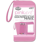 PINK ARTs WATERCOLOR PENCILs in a SToRAGE Case- 10  Pre-Sharpened Pencils - Includes Sharpener & Eraser !!
