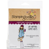 CURVY GIRL LOVEs COFFEE   -Set by STAMPiNG BeLLA -  All New !!  2 stamps in set - Coffee Lovers  EB853