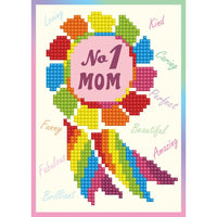 DIAMOND DOTZ - MOM's  Birthday Card -or Mother's Day --     All New !!
