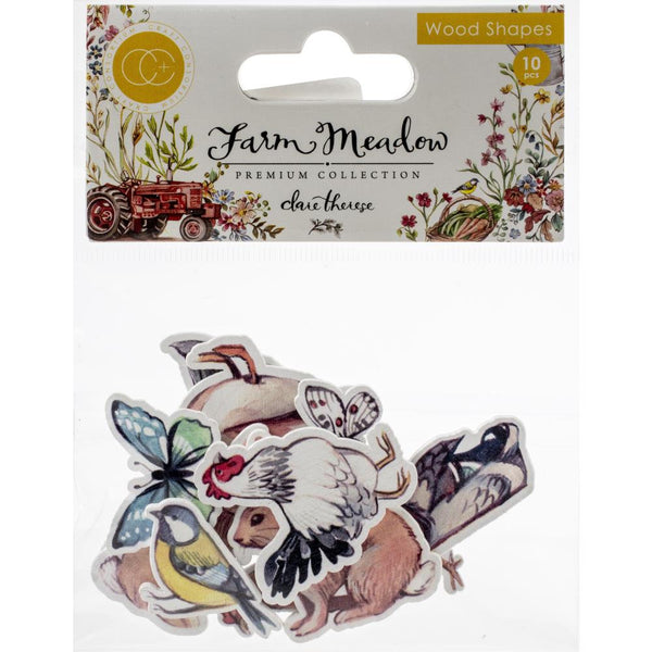 FARM MEADOW WOOD ANIMALs  by CRaFT CONSoRTIUM -    Farm and Garden Collection   Imported ! - All New !!
