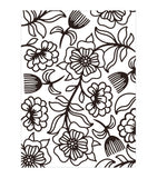 FLORAL WHIMSY  by DARICE  - Lovely Embossing Folder - EMBOSsING FoLDeRS - A2 Whimsical FLoral