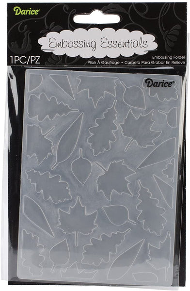 LEAF PATTERN ASSoRTED - BACKGROUND   EMBOSsING FoLDeR - A2  - Darice # 1218-126 - Retired and Rare !