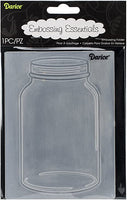 MASON JARs  - HAND DRAWN  -   EMBOSsING FoLDeR - A2  -  New !!  1219-121