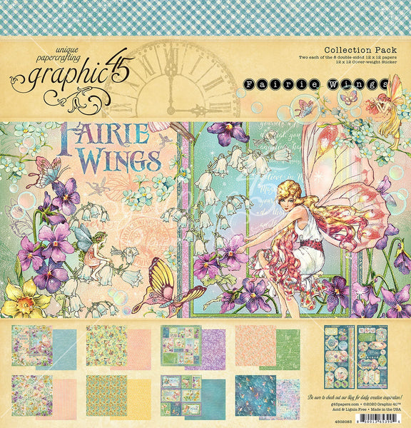 FAIRIE WINGS by GRAPHIC 45 -  12x12 Collection Pack -  Now Shipping !!