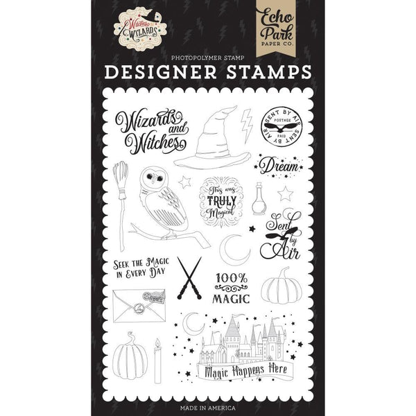 WITCHES & WIZARDS by Echo Park -STAMPS and DIEs - Choose Option