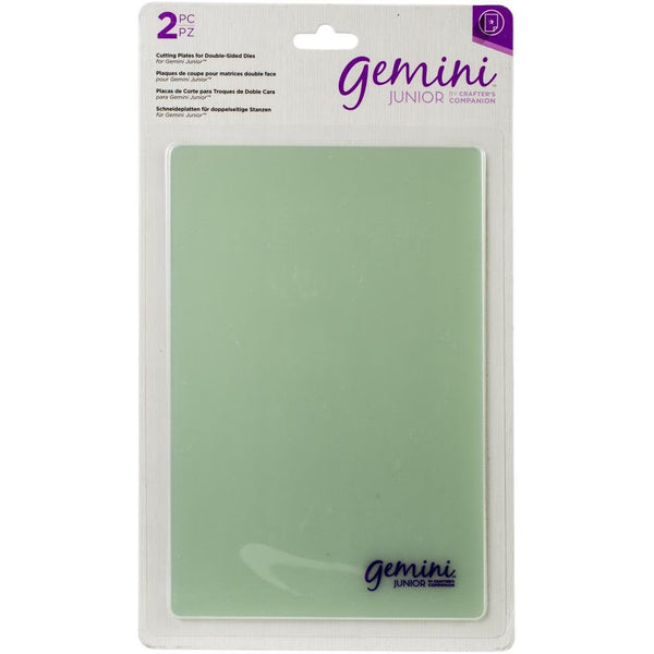 GEMINi  JUNIOR CLEAR CUTTiNG PLATEs- 2 per set - for Double-sided Dies -  by CraftWell and Crafters Companion -