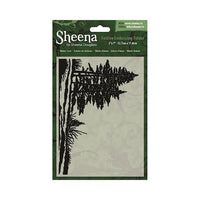 WINTER TREES - from  "Sheena FESTIVE " collection - EMBOSSiNG fOLDER 5X7 - Rare & RETIReD !!