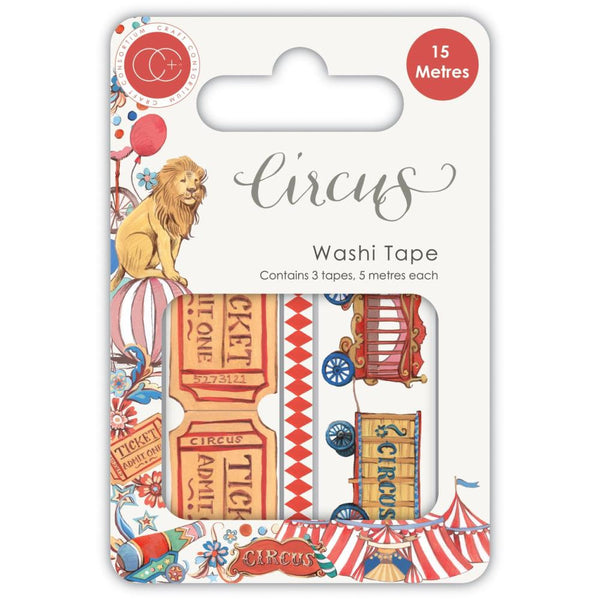 CIRCUS WASHI Tapes  by CRAFT CONSoRTIUM ~    Imported ! -  All New !! Colorful !! Fun !!