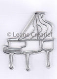 LEAN CREATiF'- PIANO STAMP & KEYBOARDs EMBOSSiNG FoLDER Set -  IMPORTeD !!  New !!