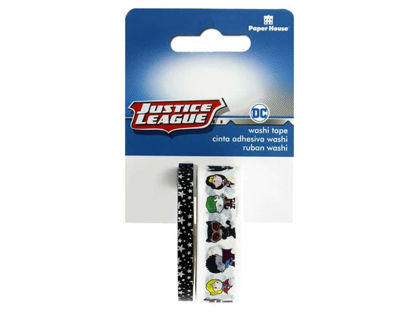 JUSTICE LEAGUE CHiBi  WASHI TAPEs  -  by Paper House-  Collector's Edition Set  - Limited Edition !! New !!