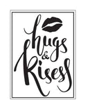 HUGS & KISSES  - 4x6" A2 Embossing Folder by Darice   VALENTINEs Cards - Big Kiss - Love Theme