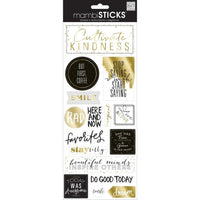 MAMBI KINDNESS STICKERS - " Let Your Faith " by Mambi   -   Sheet of Beautiful Foiled Stickers !!