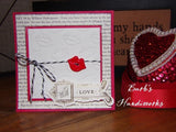 LIPS KISSING  - 4x6" A2 Embossing Folder by Darice   VALENTINEs Cards - Big Kiss - Love Theme - Rare !!