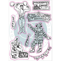 CIRCUS STAMPs SET  by CRAFT CONSoRTIUM ~    Imported ! -  All New !! Colorful !! Fun !! Big Top - Greatest Show on Earth !