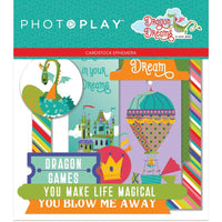 DRAGON DREAMS BUNDLE -  12 Double-Sided Cardstock and 1 Sheet of 12x12 STICKERs Plus the EPHeMERA Pack !!