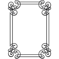 ORNATE FRAME  -  EMBOSSiNG Folder - A2  - Makes Cute Cards !   Darice  -NeW and Hard to Find 1219-102